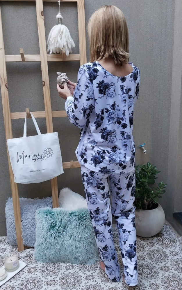Pijama de invierno de mujer, suave y abrigada, perfecta para el frío