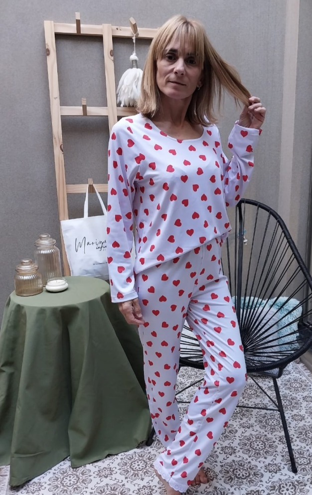 Pijama de invierno cálida y cómoda para mujer, ideal para noches frías